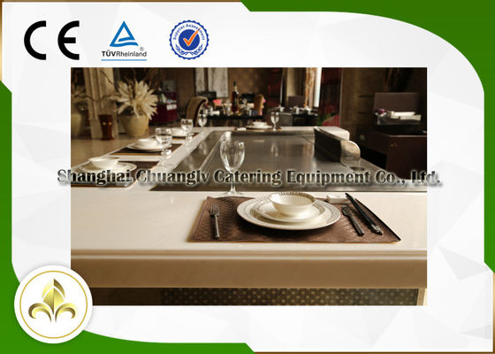 Mua Điện từ trong nhà ngoài trời Hibachi Table 7 chỗ với máy hút khí sản xuất trực tuyến