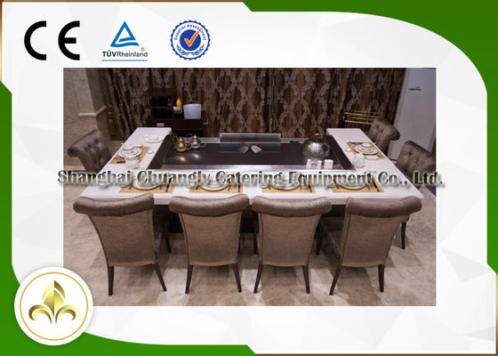 Mua Bếp hình chữ nhật Bếp nướng Teppanyaki trên bàn Hibachi Nhật Bản với hệ thống thông gió sản xuất trực tuyến