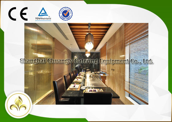 Buy Electric / Induction 9 Seat Teppanyaki Grill Table With Exhaustion / Purification System online manufacture