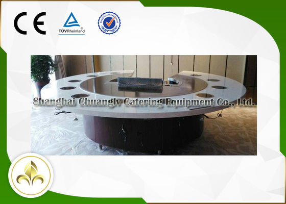 Buy Fish Shellfish Vegetable Hibachi Japanese Grill Table With Fume Precipitator online manufacture