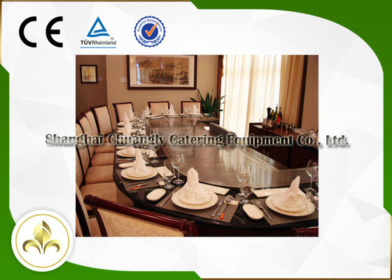 ซื้อ Built In Air Blower Electric Teppanyaki Grill ประสิทธิภาพสูงความจุ 12 ที่นั่ง การผลิตออนไลน์