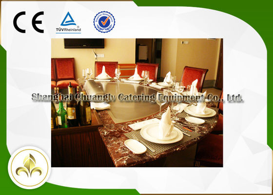 شراء مطعم التعريفي / الكهربائي Hibachi Grill 7 مقاعد R650 مع نظام التهوية التصنيع عبر الإنترنت