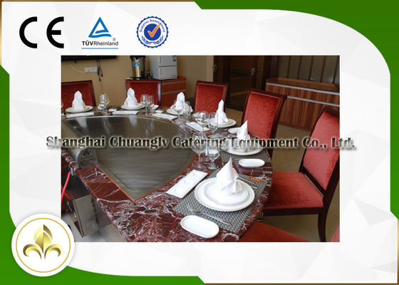 acheter Le restaurant japonais Hibachi de Tableau de gril grillent 7 capacités de Seat pour le poulet de mouton de boeuf fabrication en ligne