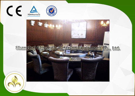 Beli Lingkaran Profesional Stainless Steel Teppanyaki Grill Table Royal Taste Dirancang pembuatan online