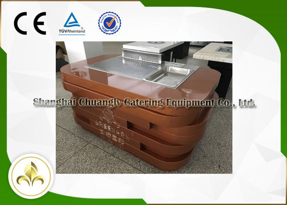 Mua Thiết bị nướng Teppanyaki điện di động 1.4m Logo acrylic điêu khắc sản xuất trực tuyến