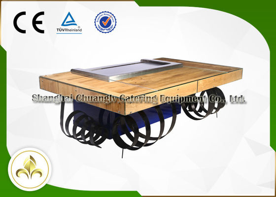 شراء Fleeting Times Teppanyaki Hibachi Grill Equipment ، طاولة شواء للمطعم الياباني التصنيع عبر الإنترنت