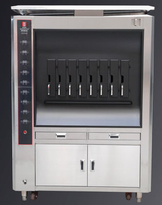 Buy European Style Numerical Control Heating one or two layers 4 / 6 / 8 spaces Fish Grill Machine online manufacture