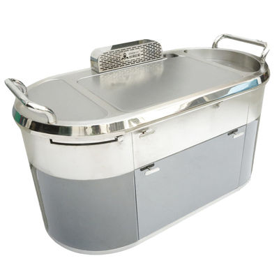 Buy GREENARK TO14 Stainless Steel Mobile Teppanyaki Grill Table 8KW online manufacture