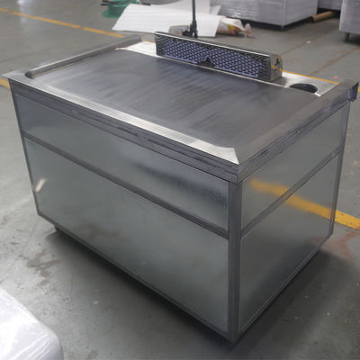 comprar Acero inoxidable 304 Teppanyaki Grill Mesa calefacción por gas Dimensión personalizada Fabricación en línea