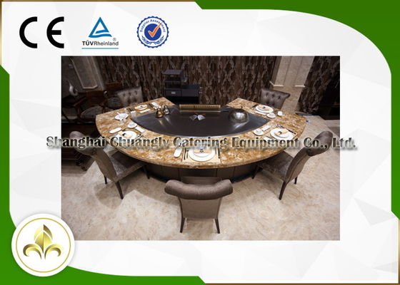 Mua Đường ống khí đốt tự nhiên Hình dạng quạt 11 chỗ Bàn nướng Teppanyaki 8kw sản xuất trực tuyến