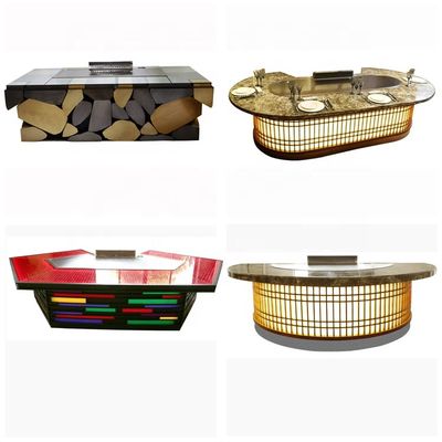 Beli Kualitas premium berdiri bebas Gas Teppanyaki Grill Lantai Grill Permukaan Rentang suhu 50-300C pembuatan online