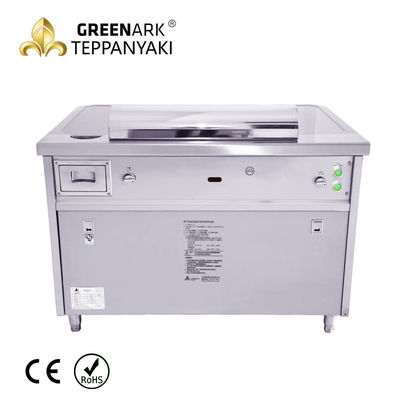 ซื้อ 7 ที่นั่งไฟฟ้า Teppanyaki Grill วัสดุเหล็กไร้ขัด 380v 50hz สําหรับบาร์บีคิว การผลิตออนไลน์