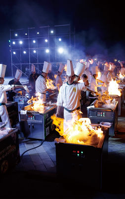 comprar Tabla de Hibachi al aire libre Barbecue Mesa móvil de parrilla Teppanyaki Fabricación en línea