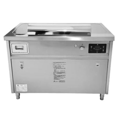 Buy Rectangle Stainless Steel Japanese Teppanyaki Grill Table Built in Griddle online manufacture