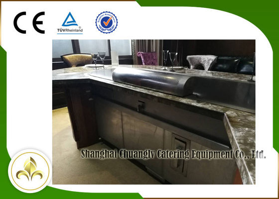 Buy Natural Gas Heating Japanese Teppanyaki Grill Table , Electric Teppanyaki Table Top Grill online manufacture