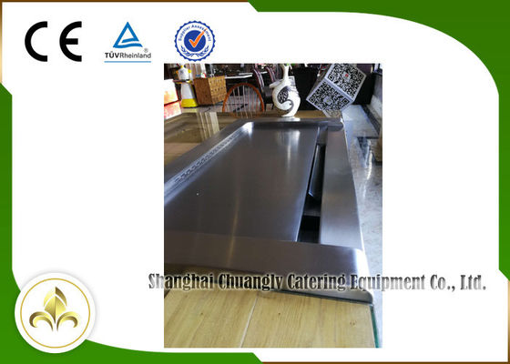 comprar 8 assentos abaixo da tabela portátil elétrica da grade de Teppanyaki do retângulo da exaustão do fumo Fabricação em linha