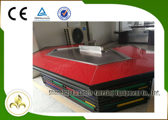 comprar Tubo elétrico de 11 assentos que aquece o material de aço inoxidável da tabela da grade de Teppanyaki Fabricação em linha