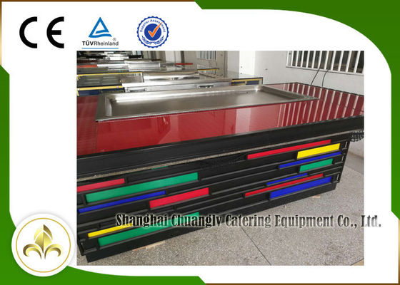 comprar Extractor superior Teppanyaki de la parrilla 8 de S/S de los asientos del humo interior eléctrico del rectángulo Fabricación en línea