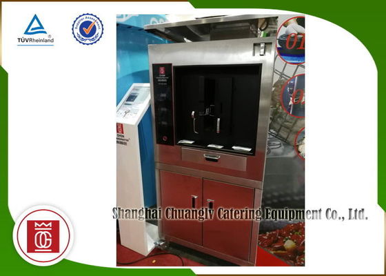 comprar La máquina de una sola capa de acero inoxidable eléctrica dos de la parrilla de los pescados pesca espacios Fabricación en línea