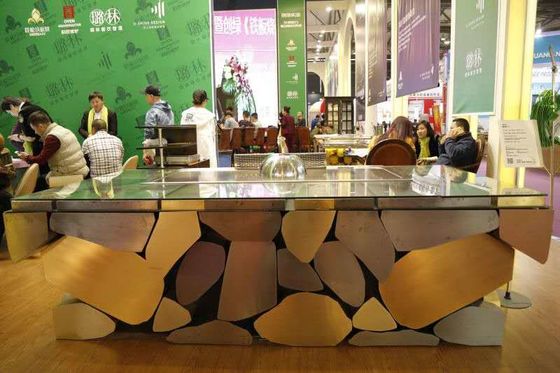 satın al 7 - 12 Koltuk Barbekü Izgara Masası / Gazlı Teppanyaki Grill Ankastre Hava Üfleyici ve Duman Arındırıcı Çevrimiçi üretim