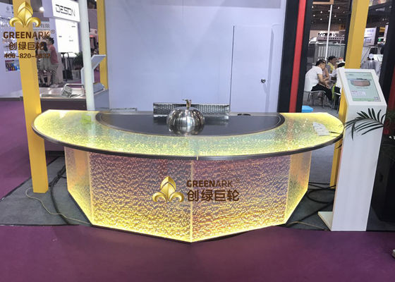 comprare Griglia semi- della Tabella di Teppanyaki del cerchio di induzione commerciale con il sistema di purificazione fabbricazione online