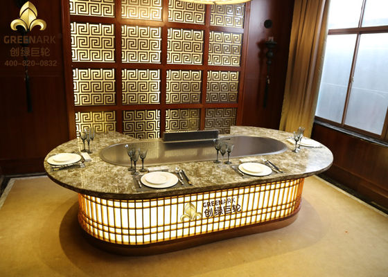 Buy Japanese Style Oval Shape Stainless Stell Teppanyaki Grill Catering Equipment online manufacture