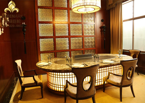 comprare Griglia giapponese inossidabile della Tabella di Stell Teppanyaki di forma ovale di 10 sedili fabbricazione online