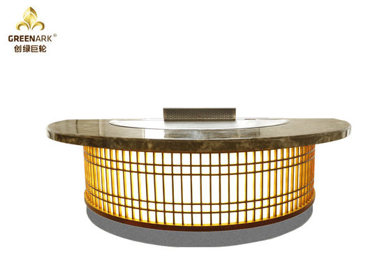 Beli Rustless Steel Grill Griddle Meja Teppanyaki Panel Kontrol Cerdas, Semicircle Peralatan dapur komersial pembuatan online