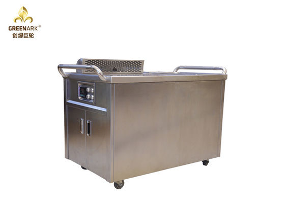 Buy Induction Mobile Teppanyaki Grill Table Electrostatic Fume Down Exhaustion online manufacture