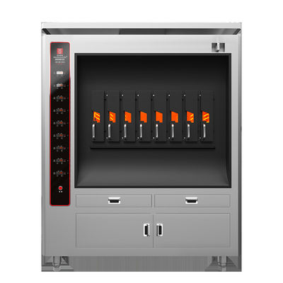 comprar Grill eléctrico comercial de pescado con 8 compartimientos 8 peces a la vez Grill de horno de barbacoa Equipo Fabricación en línea