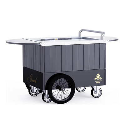 Mua Đen Mobile Teppanyaki Grill bền hơn 20 năm bảng cấp thực phẩm Hibachi Grill Table sản xuất trực tuyến