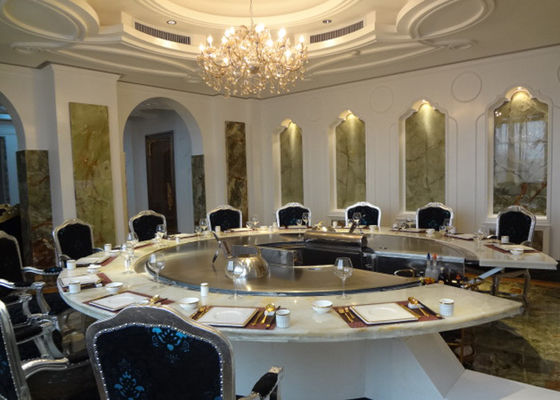 comprar Capacidade dos assentos da configuração básica 12 da tabela da grade de Teppanyaki Hibachi do círculo Fabricação em linha