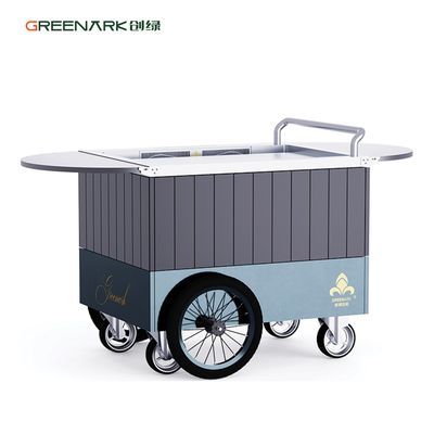 comprar Grill Teppanyaki móvil Placa de acero de aleación de grado alimenticio, 250 ° C en 8 minutos, mesa extensible y ruedas de 16 'Fabrica directa Fabricación en línea