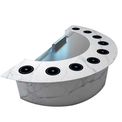 comprar Mesa de Grelha Teppanyaki de aço inoxidável 1300x1000x800mm 8kW 380V Fabricação em linha