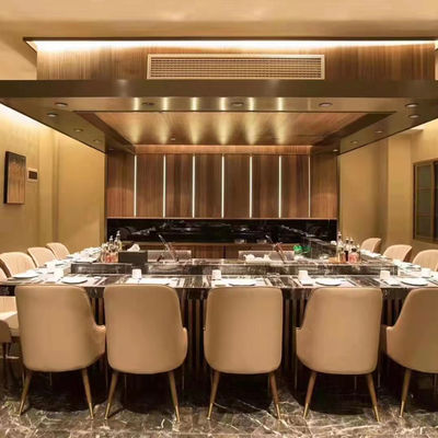 kaufen Teppanyaki-Grilltisch aus Edelstahl 1200x850x800mm 8kW 380V Online-Herstellung