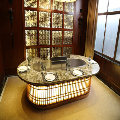 Buy Commercial Teppanyaki Grill Table 2200x860x800mm with 8000W Power online manufacture