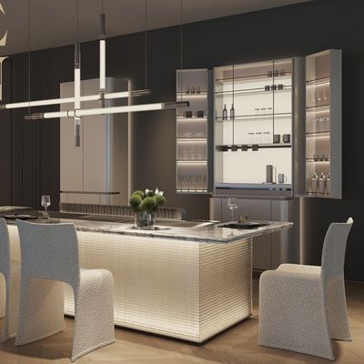 주문 Tailor-Made Teppanyaki Grill Table with Free Design Consultation and Advanced Ventilation Technology 온라인 제조