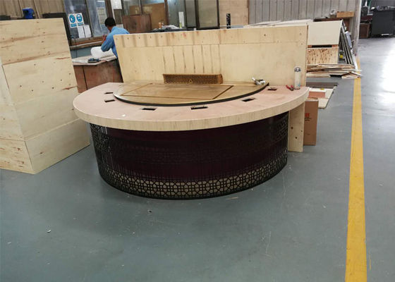 acheter Gril japonais de Teppanyaki de restaurant avec semi la décoration de dessus de Tableau de cercle fabrication en ligne