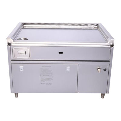 comprar Commercial Stainless Steel Gas Smokeless Teppanyaki Grill Table with 8000W Power and 220-240V/380V Voltage Fabricación en línea