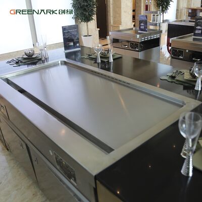 Αγορά 20 mm παχύτατο τροφικό κράμα χάλυβα Teppanyaki Grill Table CE ISO πιστοποιημένο με εξατομικευμένες επιλογές μεγέθους ηλεκτρονική κατασκευή