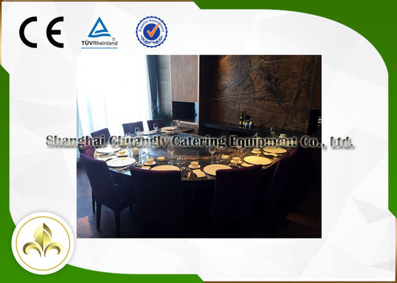 Eight Seat Japanese Restaurant Grill Table , Teppanyaki Table Grill With Ventilation System