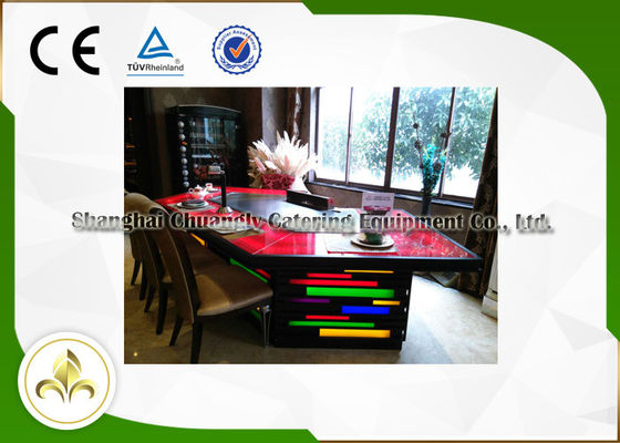 11 miejsc Rainbow Light Teppanyaki Hibachi Grill, płyta Teppanyaki ze stali nierdzewnej