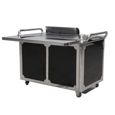 GREENARK TO29 Stainless Steel 304 Mobile Teppanyaki Grill Table