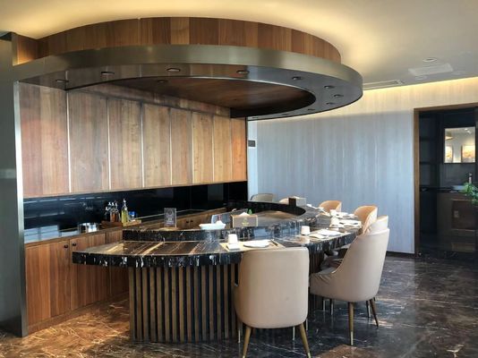 Semicircle 8 Seats Teppanyaki Griddle Catering Equipment For Hotel Buffet