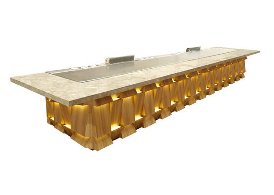 Soup BBQ Grilling Mobile Teppanyaki Equipment Multifungsi Untuk Restaurant